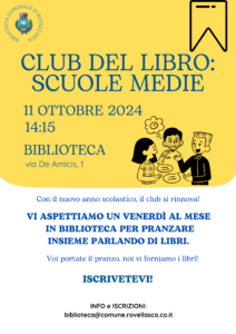 CLUB DEL LIBRO SCUOLE MEDIE